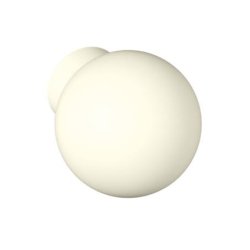 HEWI 559.23B 99 Möbelknopf rund ø 23 mm Matt Reinweiss Länge 27 mm