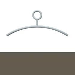 HEWI Kleiderbügel 570.2 84 Umbra 450 mm Öse feststehend