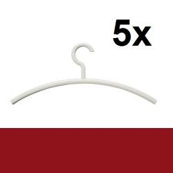 HEWI Kleiderb�gel 5er Set Rubinrot Haken drehbar 570.3 33