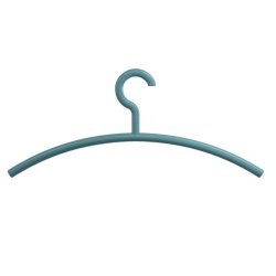 HEWI Kleiderbügel 570.3 55 Aquablau 450 mm Haken drehbar