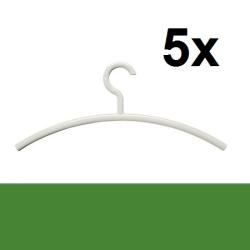 HEWI Kleiderb�gel 5er Set Maigr�n Haken drehbar 570.3 72