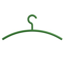 HEWI Kleiderbügel 570.3 72 Maigrün 450 mm Haken drehbar