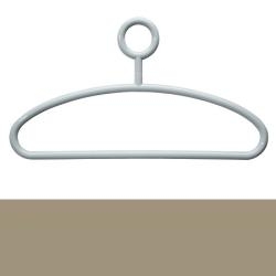 HEWI Kleiderbügel 571.4 86 Sand 440 mm Bügel mit Hosensteg drehbare Öse Hosenbügel Beige