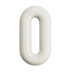 HEWI Hausnummer Ziffer 0 Reinweiss 702.165.0 99 Höhe 165 mm