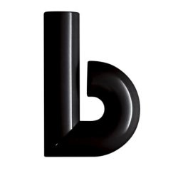 HEWI Hausnummer Buchstabe b Tiefschwarz 702.165.b 90 Höhe 165 mm