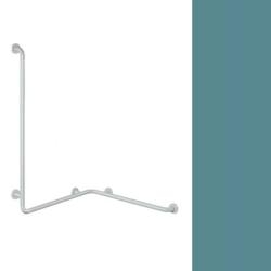 HEWI Reha Duschhandlauf Aquablau 801.35.200 55 Wannenhandlauf 900 / 762 / 762 mm Blau Serie 801