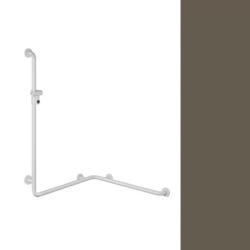 HEWI Reha Duschhandlauf Umbra 762/ 762 mm mit Brausestange Braun 801.35.210 84 Serie 801