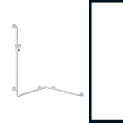 HEWI Reha Duschhandlauf Signalweiss 762/ 762 mm mit Brausestange Weiss 801.35.210 98 Serie 801