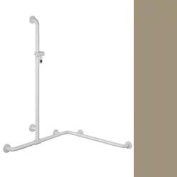 HEWI Reha Duschhandlauf Sand 962/ 962 mm mit verschiebbarer Brausestange Beige 801.35.320 86