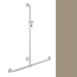 HEWI Reha Duschhandlauf Sand 962 mm mit verschiebbarer Brausestange Beige 801.35.410 86
