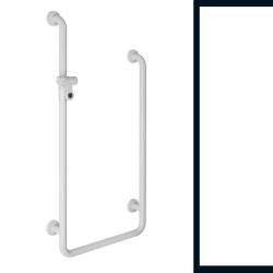 HEWI Reha Duschhandlauf Signalweiss Wannenhandlauf 467 / 1100 mm U-Form 801.35.500 98 Weiss