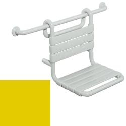 HEWI Serie 801 Einhängesitz 345 x 480 mm Senfgelb 801.51.100 18 Barrierefrei Duschsitz Gelb