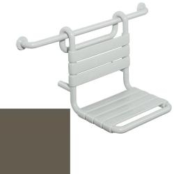 HEWI Serie 801 Einhängesitz 345 x 480 mm Umbra 801.51.100 84 Barrierefrei Duschsitz Braun