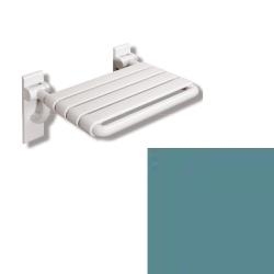 HEWI Serie 801 Duschklappsitz gross 801.51.210 55 Aquablau 448 x 428 mm Klappsitz Blau