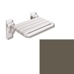 HEWI Serie 801 Duschklappsitz gross 801.51.210 84 Umbra 448 x 428 mm Klappsitz Braun