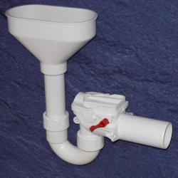 Kessel Staufix Siphon DN 50 73053 Rückstauverschluss mit Trichter